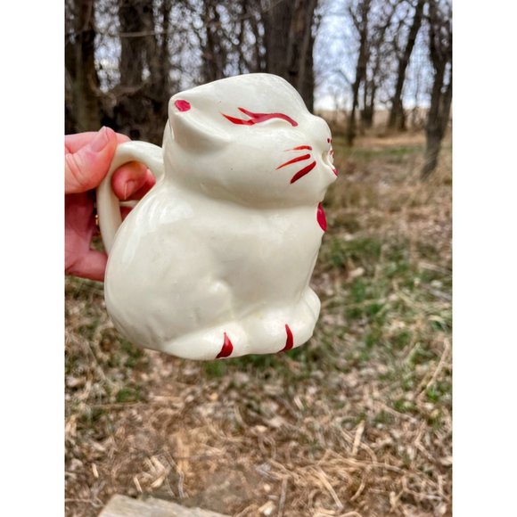 Vintage Shawnee Pottery Puss & Boots Cat Creamer Pitcher - Picture 4 of 12
